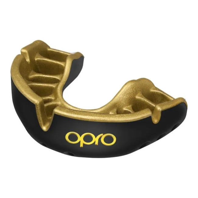 Капа для боксу OPRO Self-Fit GEN5 Gold Level Black Gold