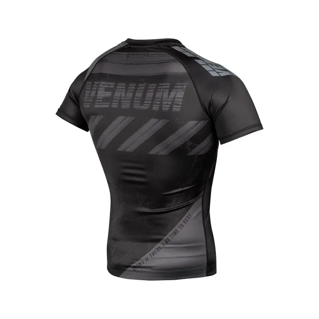 Компресійна футболка Venum AMRAP Comression T-shirt Short Sleeves Black Grey