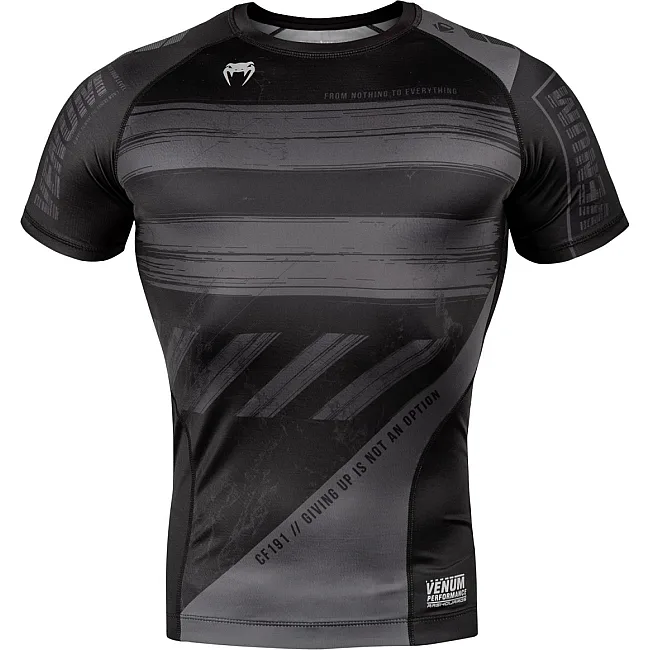 Компресійна футболка Venum AMRAP Comression T-shirt Short Sleeves Black Grey