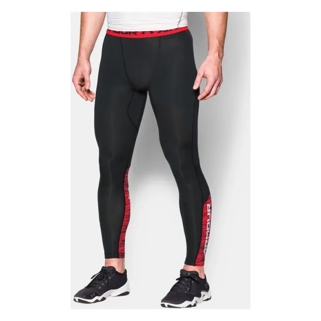Легінси чоловічі Under Armour HeatGear CoolSwitch Black Red