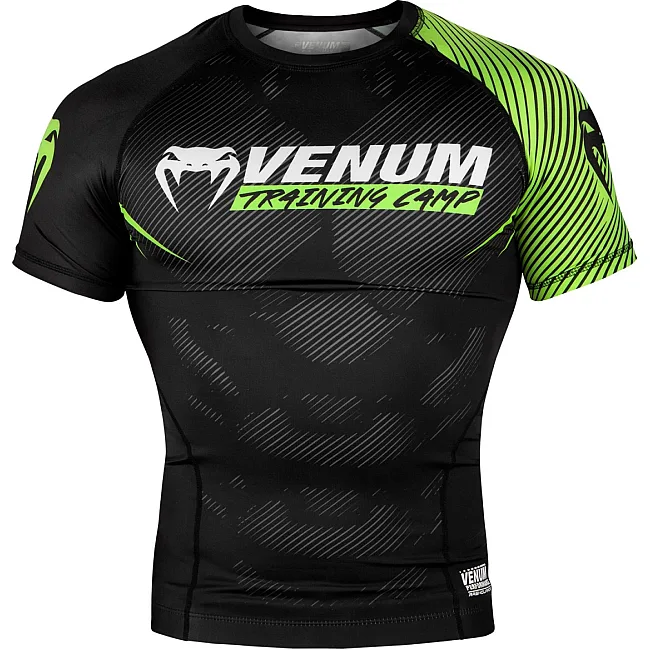 Рашгард VENUM Training Camp 2.0 Short Black Neo Yellow