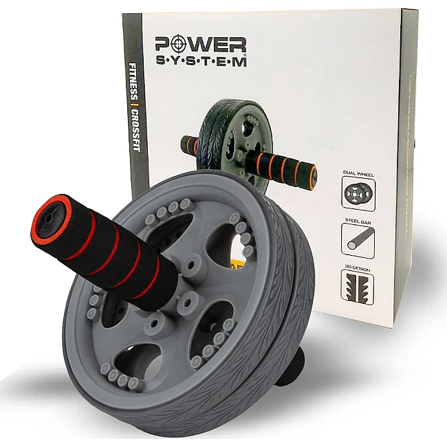 Ролик для пресса POWER SYSTEM PS-4042 Dual-Core Ab Wheel Grey/Black