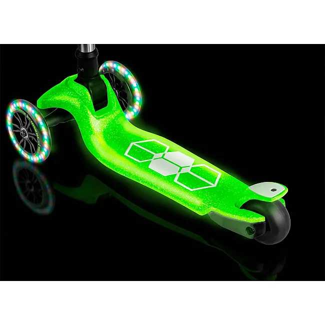 Детский самокат трехколесный Ricokids Jelly зеленый