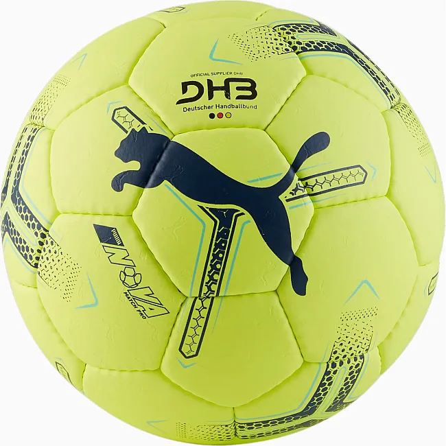 М'яч для гандболуьний Puma Nova Match Pro жовтий, чорний