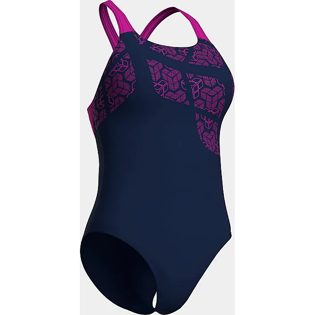 Купальник закрытый для женщин Arena KIKKO SWIMSUIT SWIM PRO BACK синий, розовый (для женщин)