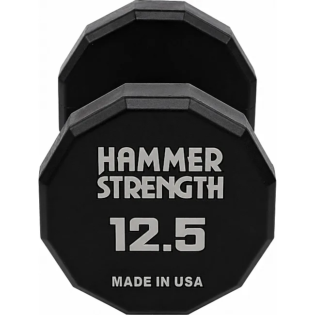 Гантель профессиональная с полиуретановым покрытием HAMMER STRENGHT TA-9215-12_5 (Черный)
