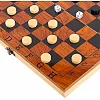 Шахматы шашки нарды 3 в 1 набор настольных игр деревянные SP-SPORT G24 размер 24см x 24см