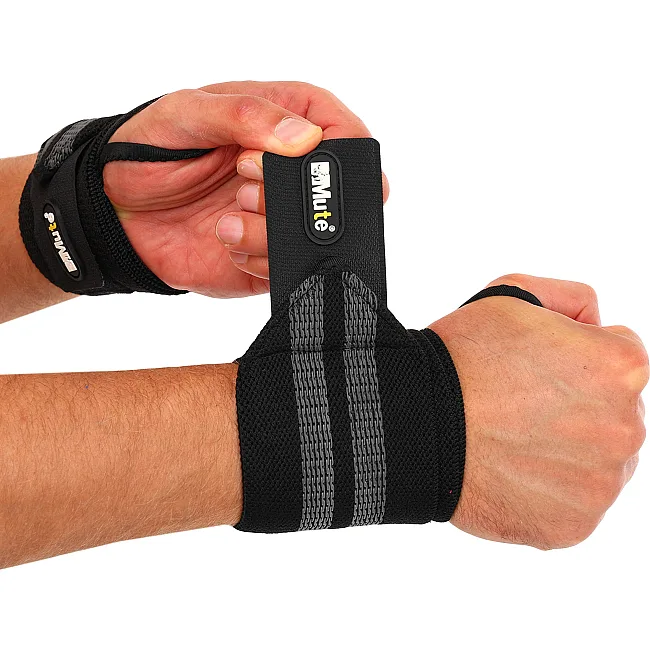 Кистевые бинты STRENGTH WRIST WRAPS MUTE MT-9188-3 2штуки (Черный)