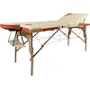 Масажний стіл inSPORTline Japane 3-Piece Wooden - біло-оранжевий