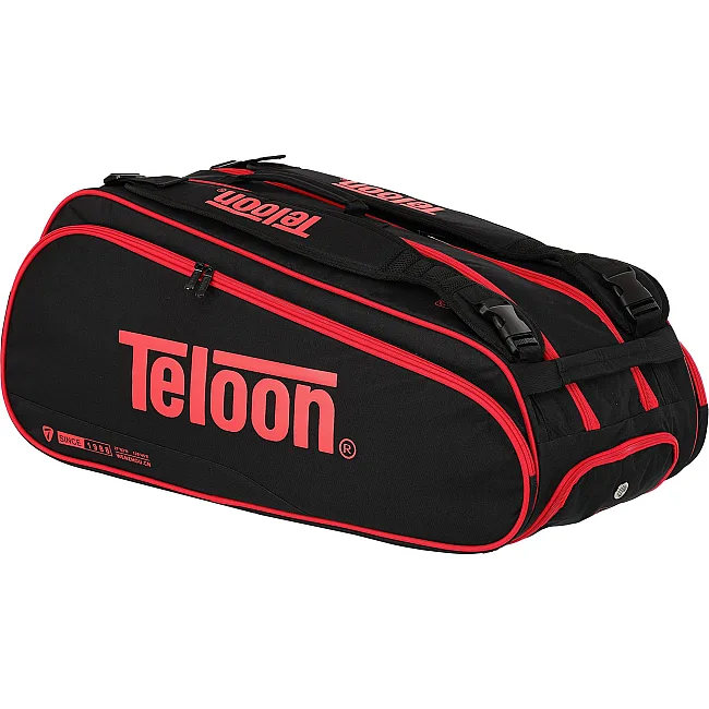 Теннисная сумка на 6 ракеток TELOON TS18001 74x24x33см (Черный-оранжевый)