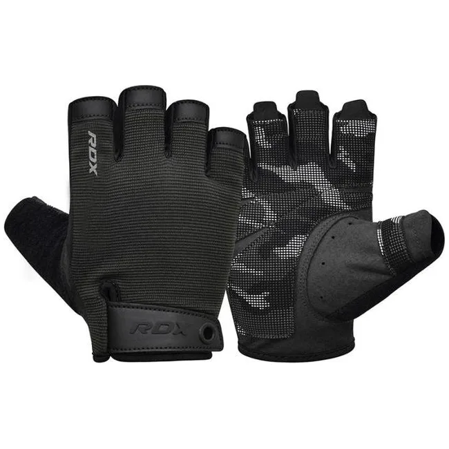Перчатки для фитнеса RDX T2 Half Black PLUS
