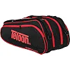 Теннисная сумка на 6 ракеток TELOON TS18001 74x24x33см (Черный-оранжевый)
