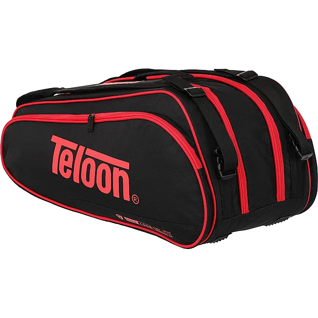Теннисная сумка на 6 ракеток TELOON TS18001 74x24x33см (Черный-оранжевый)