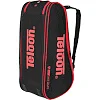 Теннисная сумка на 6 ракеток TELOON TS18001 74x24x33см (Черный-оранжевый)