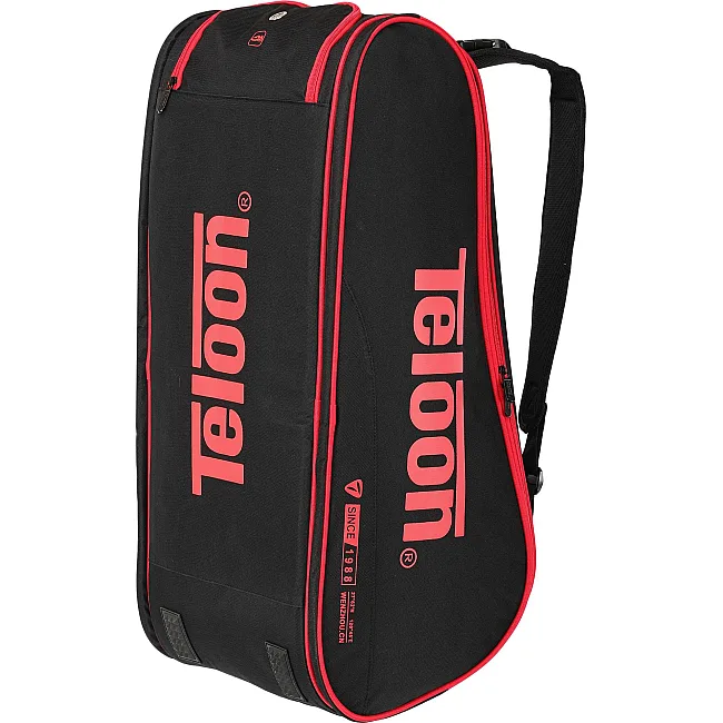 Теннисная сумка на 6 ракеток TELOON TS18001 74x24x33см (Черный-оранжевый)