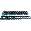 Гантелі професійні
 з поліуретановим покриттям LiveUp LP8003-22 2шт по 22кг