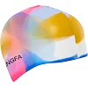 Шапочка для бассейна
 силиконовая для взрослых YINGFA CAMOUFLAGE C0065 (Синий-малиновый)