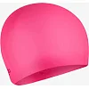 Детская плавательная шапка Speedo PLAIN MOUD SILC CAP JF/JM/JU розовый OSFM