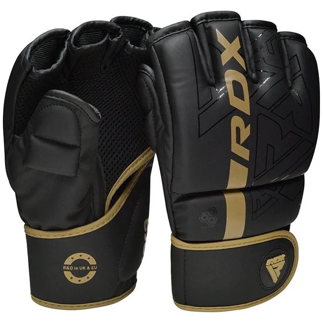Перчатки для ММА RDX F6 KARA Matte Golden