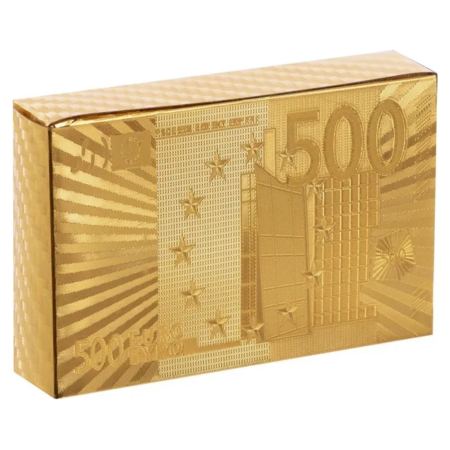 Игральные карты
 пластиковые золотые SP-SPORT
 GOLD 500 EURO IG-4567-G 54 карты