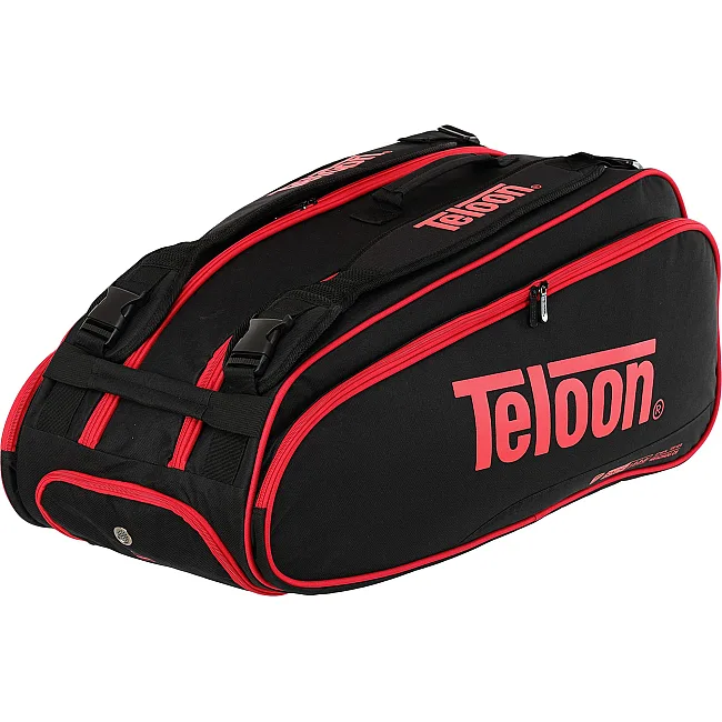 Теннисная сумка на 6 ракеток TELOON TS18001 74x24x33см (Черный-оранжевый)