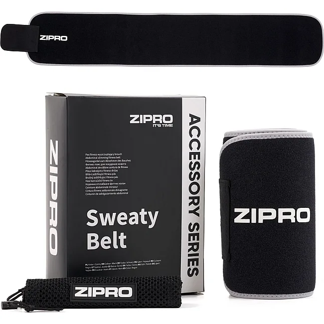 Пояс для похудения Zipro SWEATY BELT 110 х 20 см черный