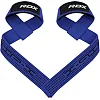 Лямки для тяги RDX S4 Gym Cotton Gel Straps Blue Plus