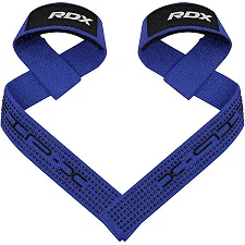 Лямки для тяги RDX S4 Gym Cotton Gel Straps Blue Plus