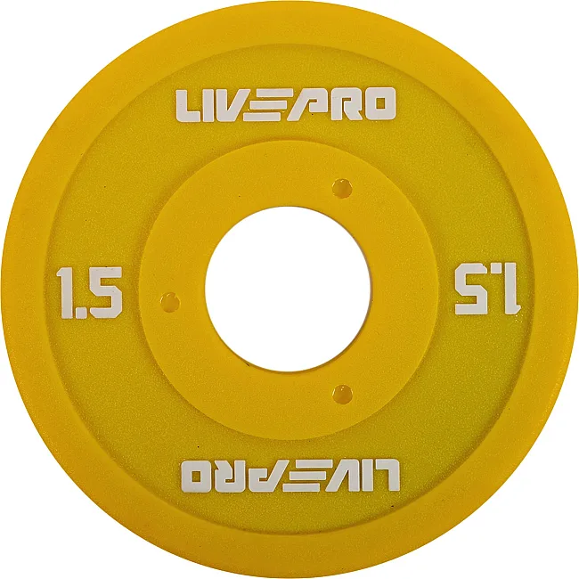 Диск для штанги полиуретановый
 LiveUp LP8028-1_5 ø50мм 1,5кг