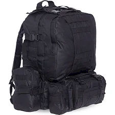 Штурмовой тактический рюкзак трехдневный RECORD TY-7100 52x31x28см 45л (Черный)