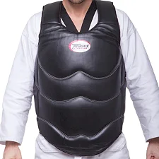 Жилет захисний для тайського боксу та кікбоксингу TWINS BOPL2 (Чорний)