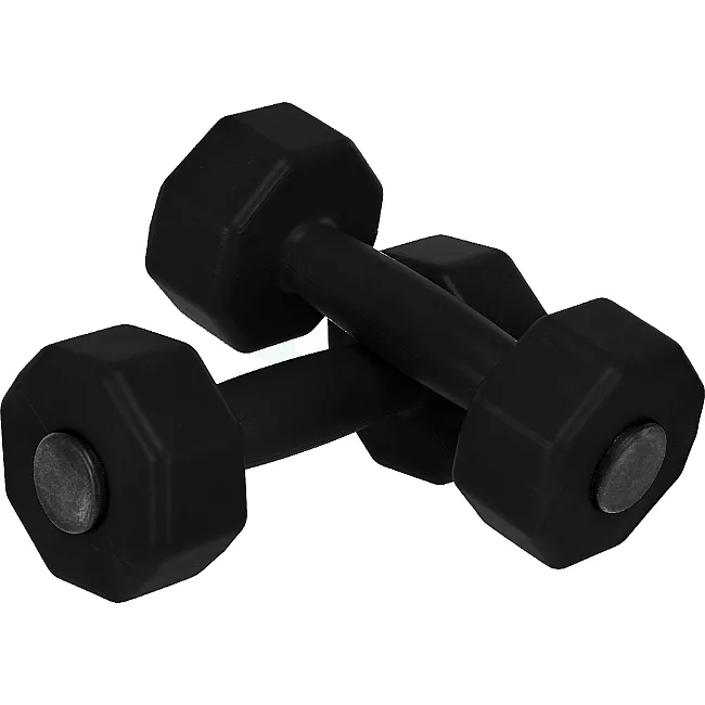Гантелі для фітнесу пластикові Champion TA-9820-2 2шт 2кг (Чорний)