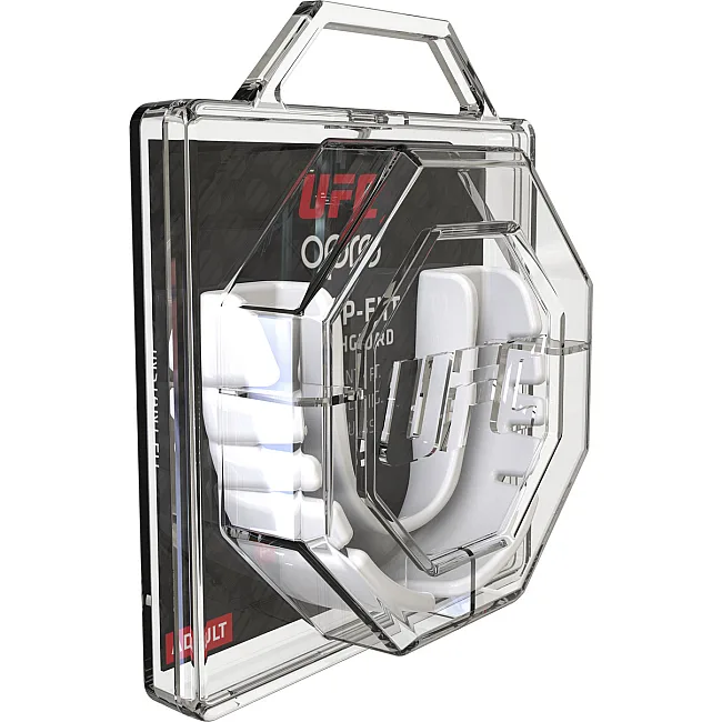 Капа для бокса OPRO Junior Snap-Fit UFC Hologram White (art.002263002)