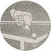 Жетон-наклейка на медаль на кубок ø25мм SP-SPORT Більярд 25-0021 (Срібний)