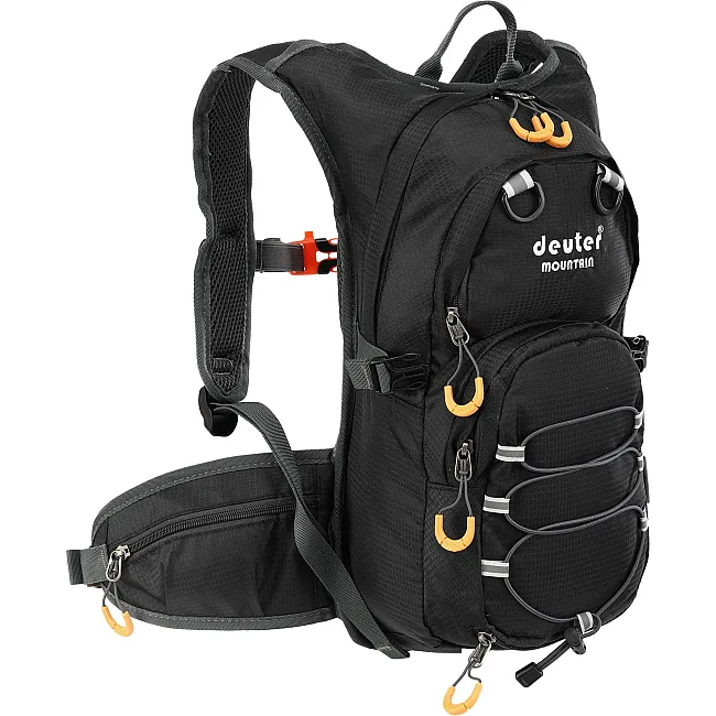 Велорюкзак спортивный с жесткой спинкой DEUTER GA-802 13л (Черный)