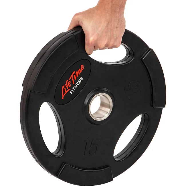 Блин для штанги обрезиненный
 LIFE FITNESS SC-80154B-15 51мм 15кг