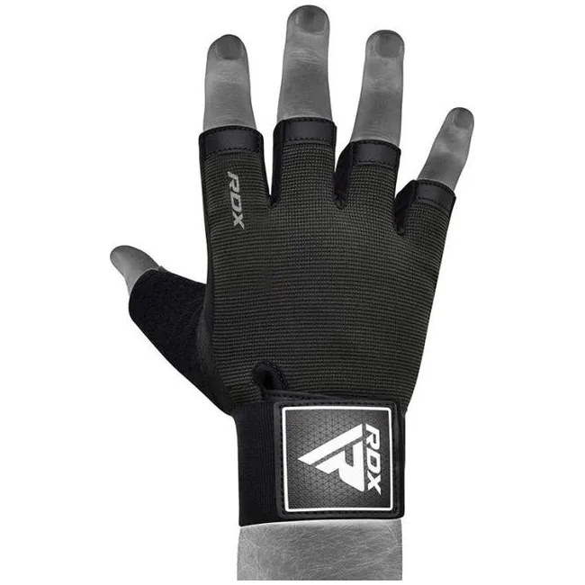 Перчатки для фитнеса RDX T2 Half Black PLUS