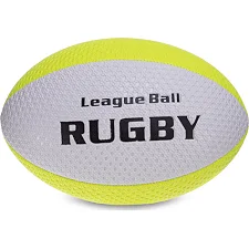 Регбійний м'яч RUGBY Liga ball SP-SPORT RG-0391 5 (Білий-салатовий)