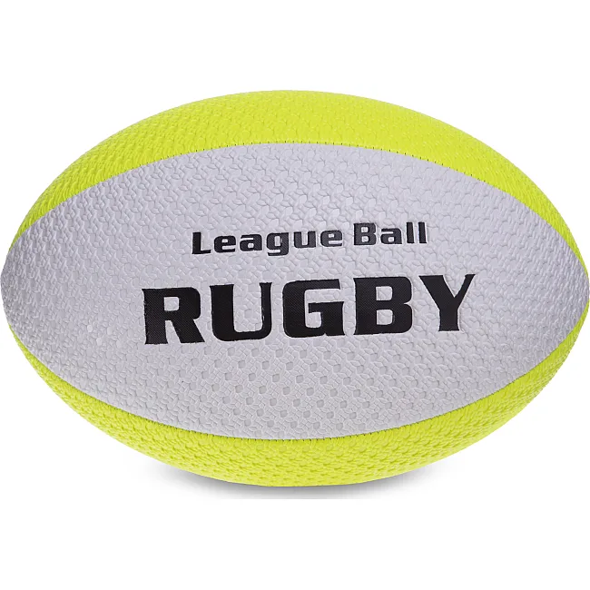Регбийный мяч RUGBY Liga ball SP-SPORT RG-0391 5 (Белый-салатовый)