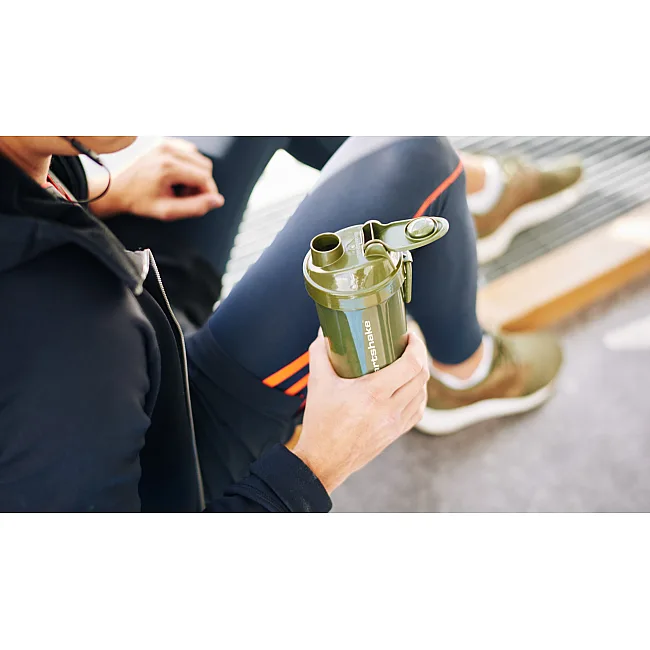 Спортивний шейкер SMARTSHAKE Original2GO One 800ml Army Green