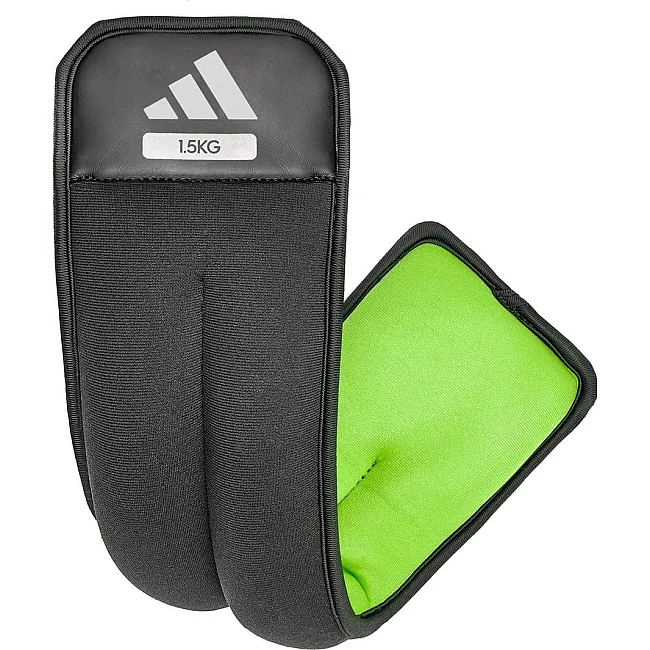 Обважнювачі для щиколотки/зап'ястя Adidas Ankle/Wrist Weights чорний, зелений 1.5 кг