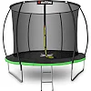 Батут OUTTEC Pumpkin с внутренней сеткой 12 футов 374 см черно-зеленый