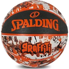Мяч баскетбольный SPALDING Graffitti Ball оранжевый 7