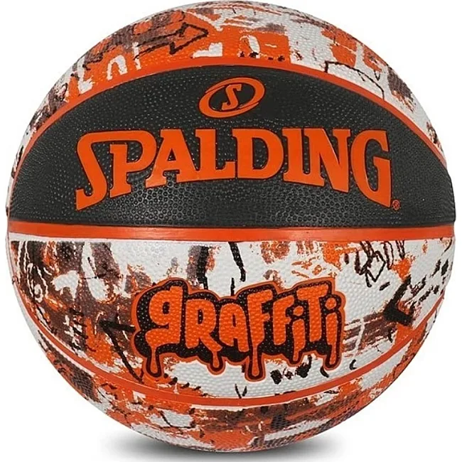 Мяч баскетбольный SPALDING Graffitti Ball оранжевый 7