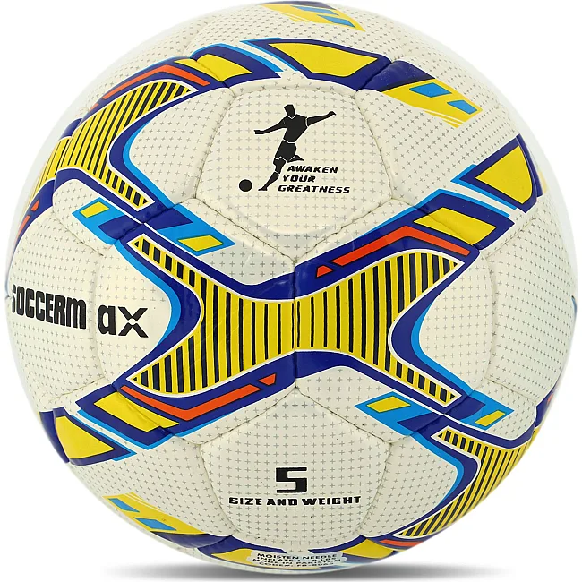 Футбольный мяч
 SOCCERMAX FB-8065 №5 PU (Белый-желтый)