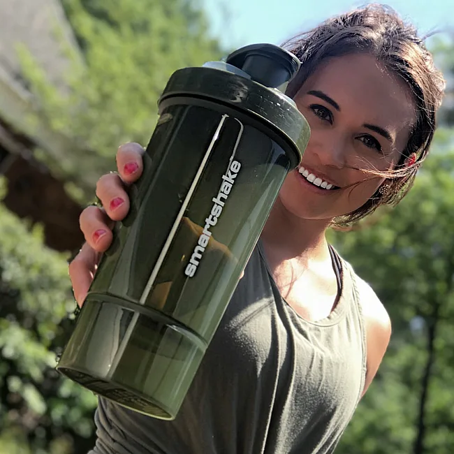 Спортивний шейкер SMARTSHAKE Original2GO One 800ml Army Green