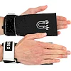 Накладки для подтягивания и тяги HAND GRIPS STRONG FRICTION EZOUS D-12 2шт (Черный-белый)