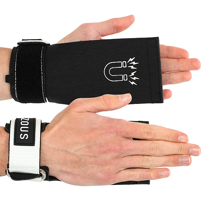 Накладки для подтягивания и тяги HAND GRIPS STRONG FRICTION EZOUS D-12 2шт (Черный-белый)