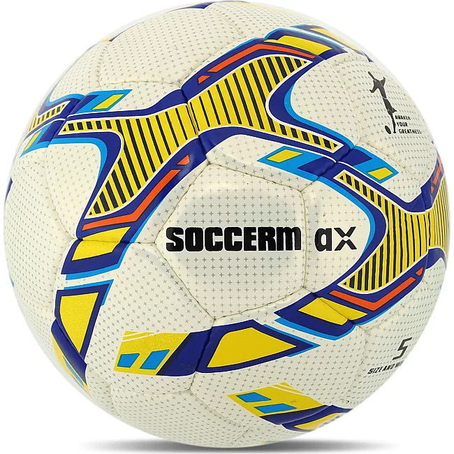 Футбольный мяч
 SOCCERMAX FB-8065 №5 PU (Белый-желтый)