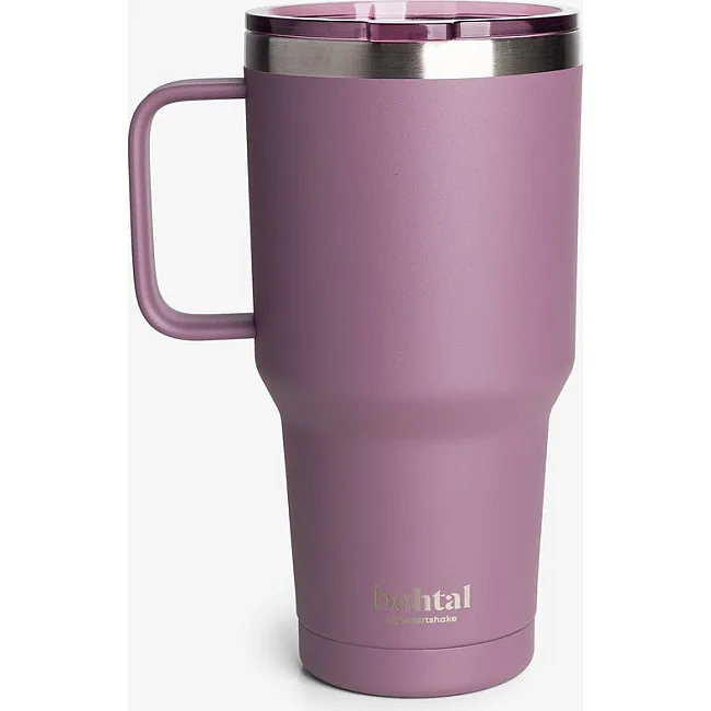 Термостакан (изолированная чашка) Bohtal с ручкой из нержавеющей стали Tumbler Plum 900 ml